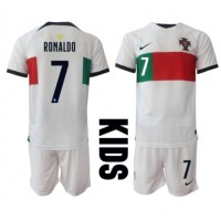 Portugal Cristiano Ronaldo #7 Gostujuci Dres za djecu SP 2022 Kratak Rukav (+ Kratke hlače)